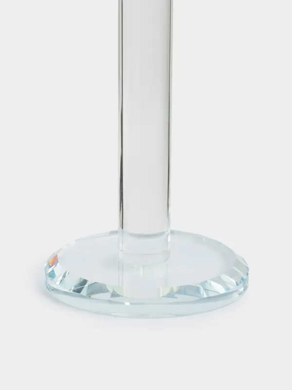 Подсвечник, 18 см, для чайной свечи, на ножке, кристальное стекло, Торшер, Lux crystal, image-1