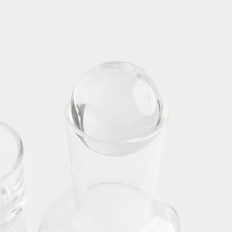 Вискиге арналған жиынтық, 2 адам, 3 зат, графин/стақандар, шыны, Көпіршік, Dew, image-4