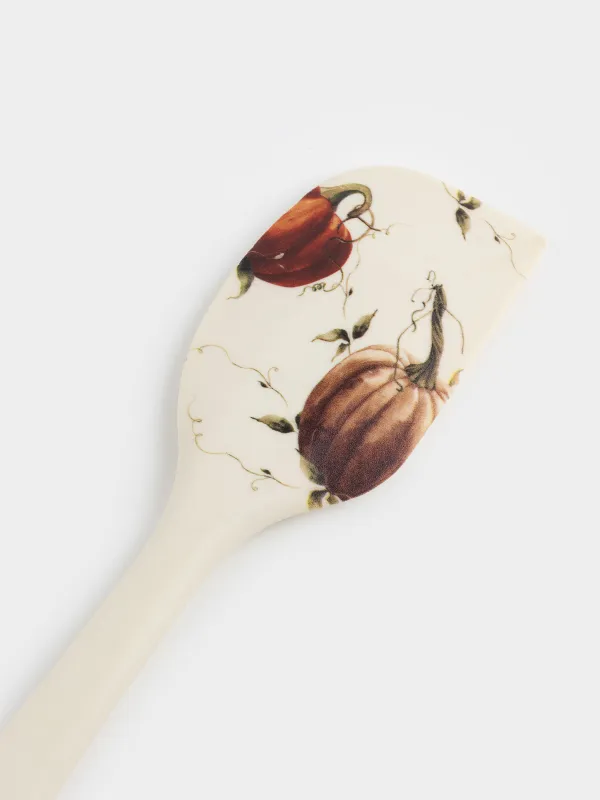 Лопатка-шпатель, 27 см, силикон, молочная, Тыквы, Forest symphony, image-4