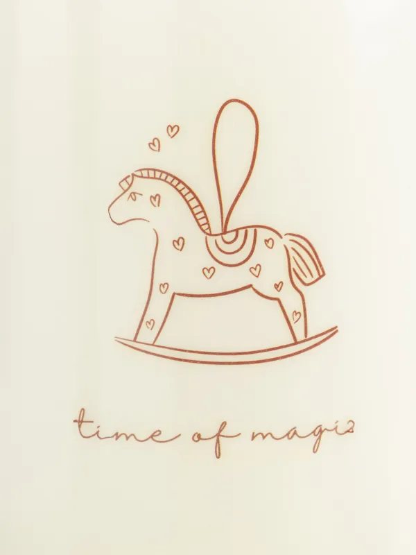 Свеча, 7х9 см, цилиндрическая, Лошадка, Antique horse, image-1