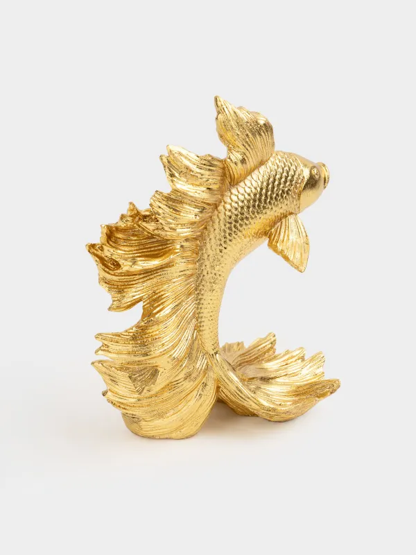 Мүсінше, 20 см, полирезин, алтын түстес, Балық, Goldfish, image-2