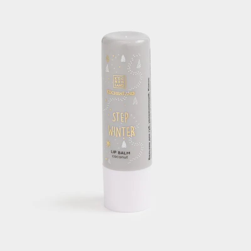 Бальзам для губ, 4 гр, увлажняющий, с блестками, Кокос, Step winter, image-2