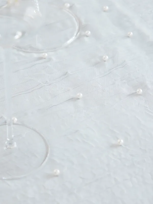 Үстел төсеніші, 40х160 см, полиэстер/пластик, ақ, Інжулер, Pearl Antarctica, image-3