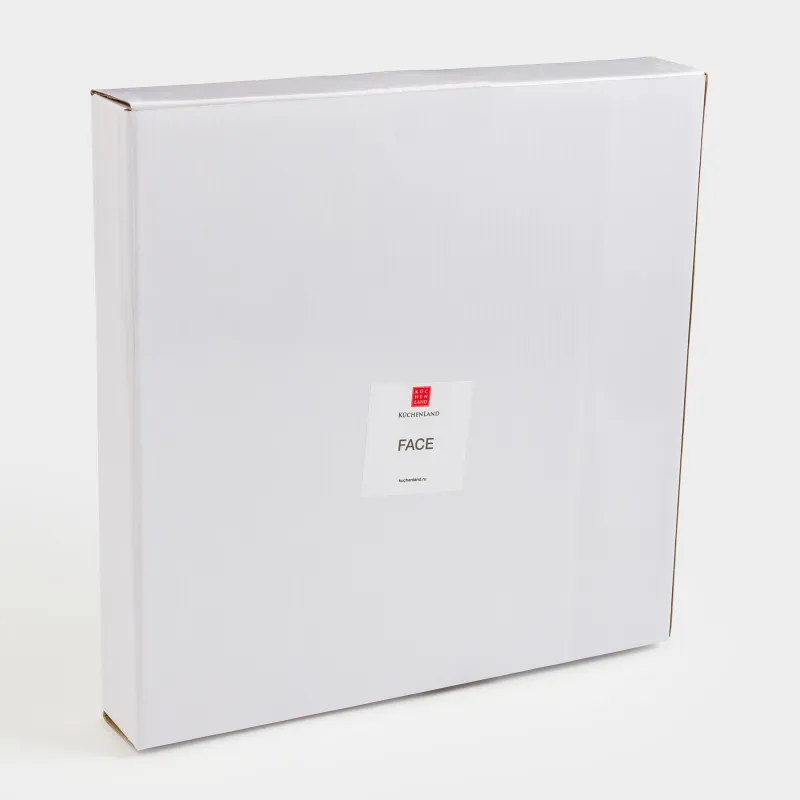 Түскі ас тәрелкесі, 27 см, 2 дана, фарфор N, сүт түстес, Абстрактті беттер, Face, image-6