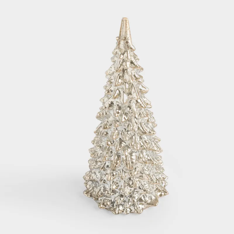 Мүсінше, жарықтандырылған, 16 см, пластик, шампан, Жарқыраған шырша, Patina, image-2