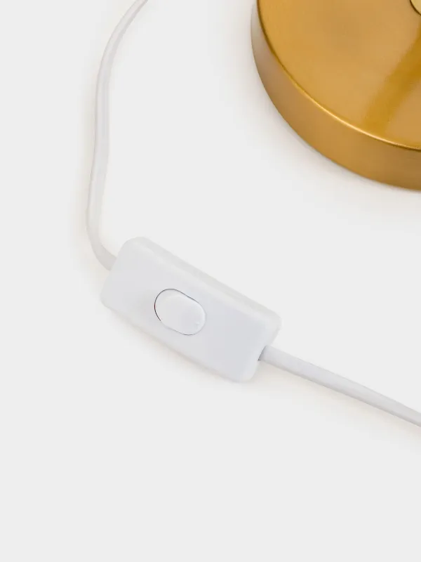 Үстел шамы, 59 см, металл/поликоттон, сарғылт-қоңыр және алтын, Impulses light, image-2