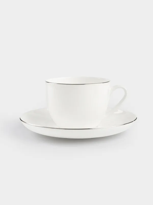 Шай жұбы, 6 адам, 12 зат, 250 мл, фарфор F, ақ, Ideal silver, image-5