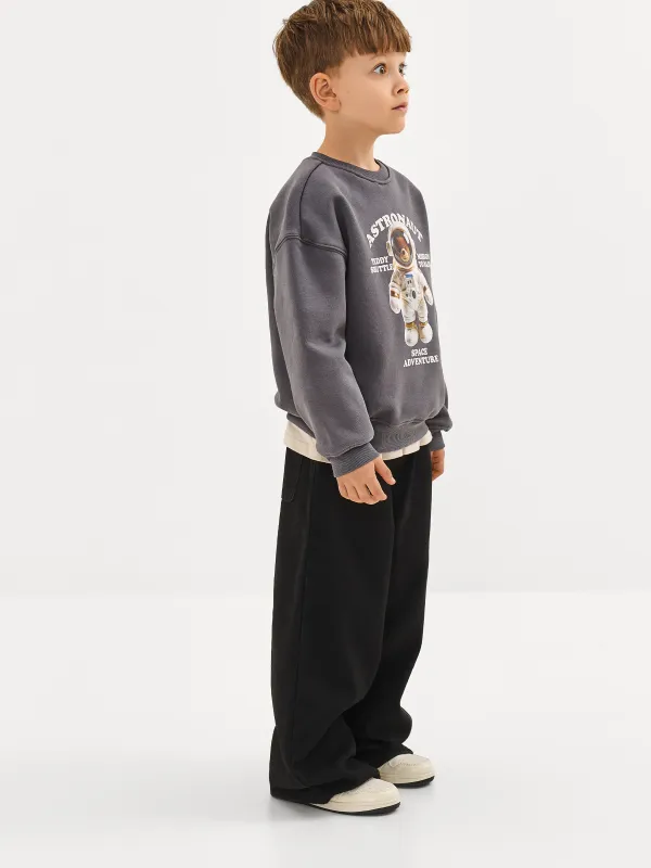 Балаларға арналған кеңжейде, өлшемі 98 см, ұлдарға арналған, мақта/полиэстер, сұр, Ғарышкер аю, Pedro, image-3