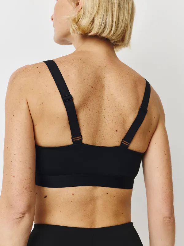 Әйелдерге арналған топ, спорттық, өлшемі XS, чашкалары бар, нейлон/спандекс, қара, Ramuna, image-5