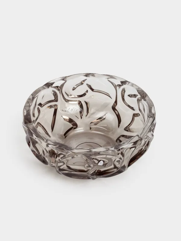 Салатник, 24х11 см, 2,8 л, стекло Р, серый градиент, Узоры, Gala, image-2