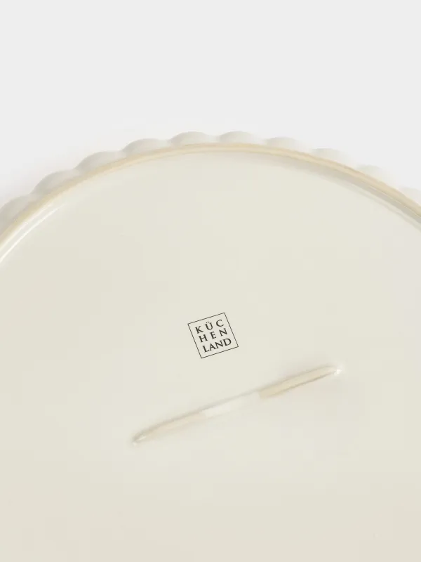 Пісіруге арналған ыдыс, 25 см, керамика, дөңгелек, сүт түстес, Cakes ivory, image-8