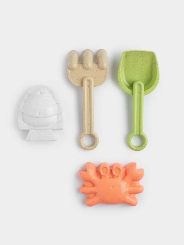 Набор игровой для песка, 5 пр, пластик, цветной, Sunny, image-2