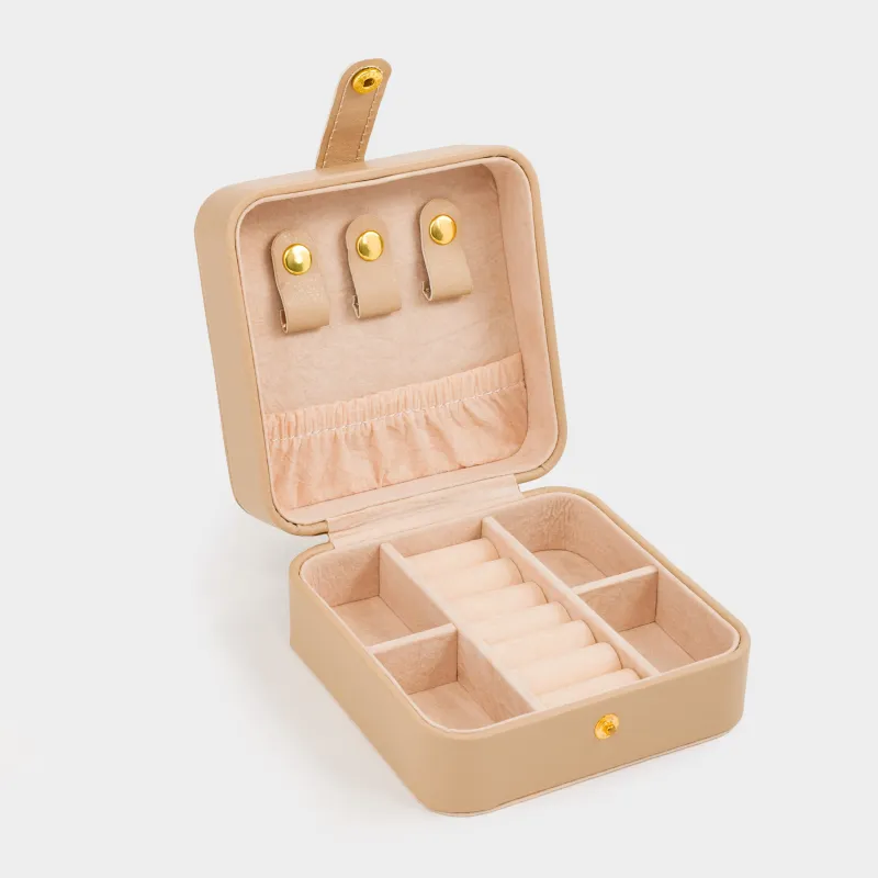 Зергерлік қобдиша, 11х11 см, жасанды былғары/МДФ, сарғылт-қоңыр, Premiere small, image-2