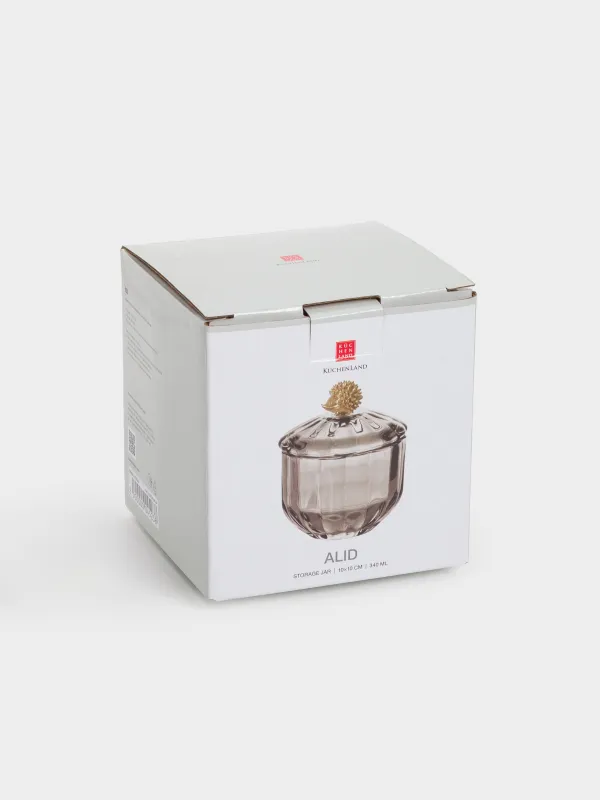 Сақтау ыдысы, 8х9 см, 180 мл, шыны Р/металл, Алтын кірпі, Alid, image-4