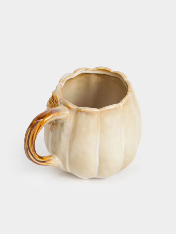 Кружка, 560 мл, керамика R, молочно-коричневая, Тыква, Pumpkin velir, image-2