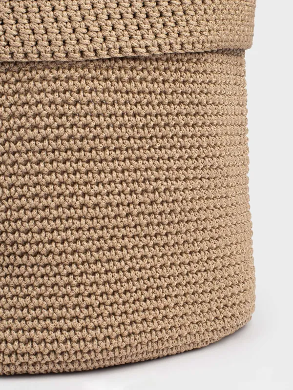 Киім сақтауға арналған сөмке, 25х30 см, тоқылған, полиэстер, дөңгелек, қоңыр, Bolsa, image-1