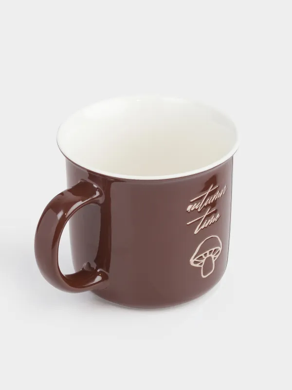 Саптыаяқ, 370 мл, фарфор N, қоңыр, Саңырауқұлақ, Colors autumn, image-1