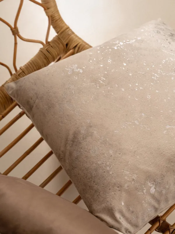 Сәндік жастық, 45х45 см, барқыт, сарғылт-қоңыр, Шашыраулар, Sparkly, image-4