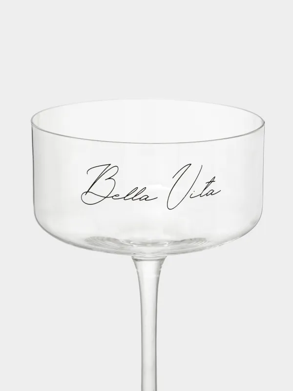 Бокал-креманка для шампанского, 330 мл, 2 шт, кристальное стекло, Bella Vita, Foligno, image-1