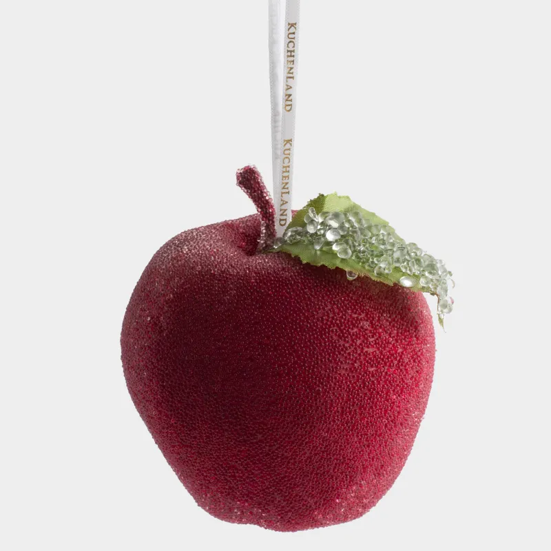 Шырша ойыншығы, 10 см, пенопласт, қызыл, Алма, Fruits