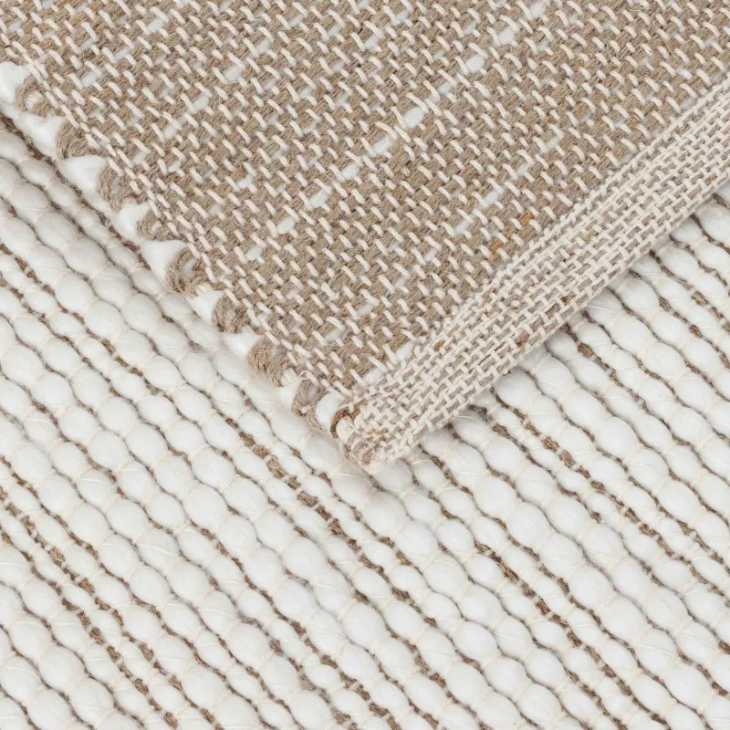 Кілем, 50х80 см, полиэстер/джут/мақта, сарғылт-қоңыр-сүт түстес, Vincent, image-2