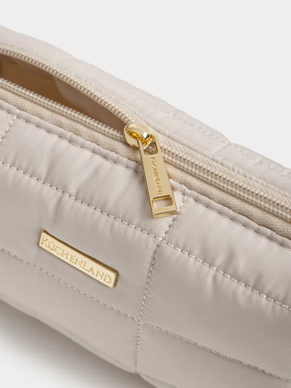 Косметичка, бежевая, One stitch, image-4