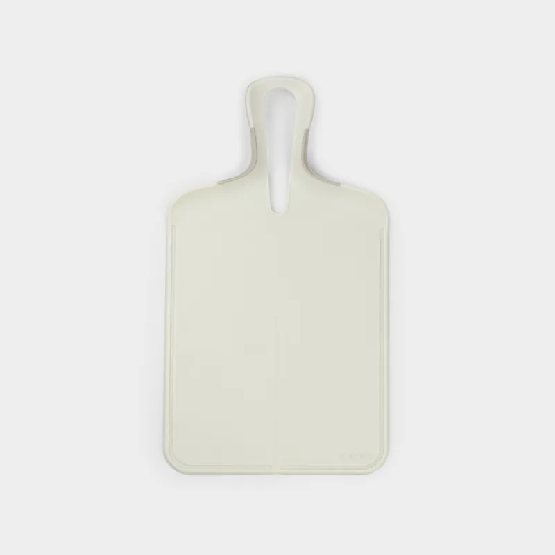 Кесетін тақта, қалағымен, 39х22 см, жиналмалы, тұтқасы бар, пластик, сүт түстес, Galori