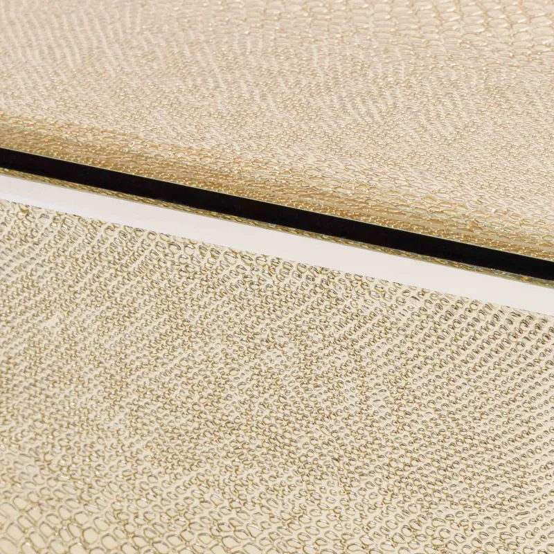 Зергерлік қобдиша, 21х13 см, шыны, алтын, Жылан принті, Snake print, image-5