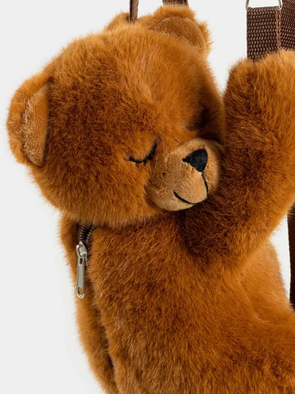 Рюкзак, 30х20 см, балаларға арналған, полиэстер, сарғылт-қоңыр, Ұйықтап жатқан аю, Bear, image-2