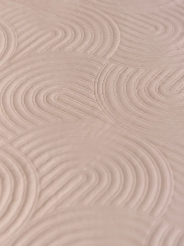 Төсек жапқыш, 220х240 см, сырылған, барқыт/микрофибра, құм, Арка, Arch, image-5