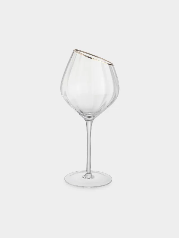 Қызыл шарапқа арналған бокал, 560 мл, 2 дана, шыны, алтын түстес жиегі бар, Charm R gold, image-4