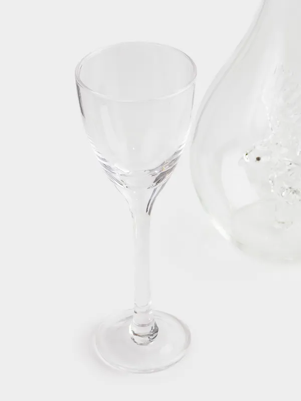 Араққа арналған жиынтық, 2 адам, 3 зат, графин/стақан, шыны, Қыран, Bar, image-2