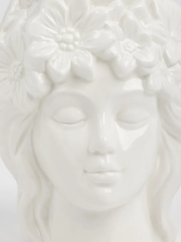 Подставка для косметических кистей, 14 cм, керамика, Face flowers, image-1