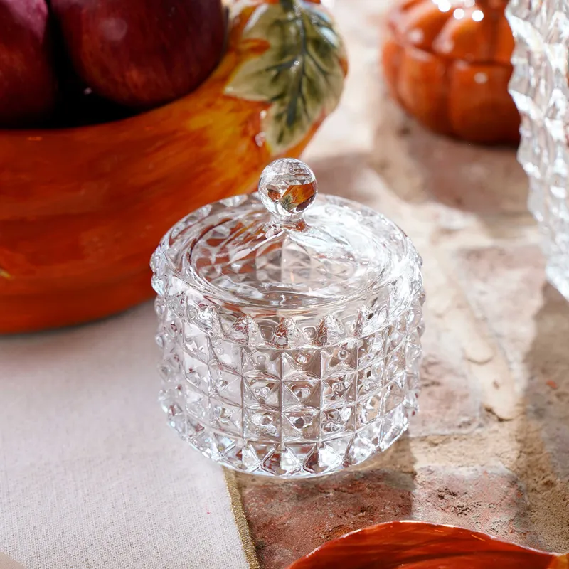 Кәмпит ыдысы, 10х11 см, қақпағы бар, шыны Р, Mosaic, image-3