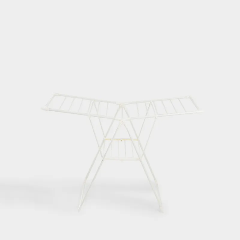 Сушилка для белья напольная, 155х57 см, раскладная, металл, бежевая, Х-форма, Compact