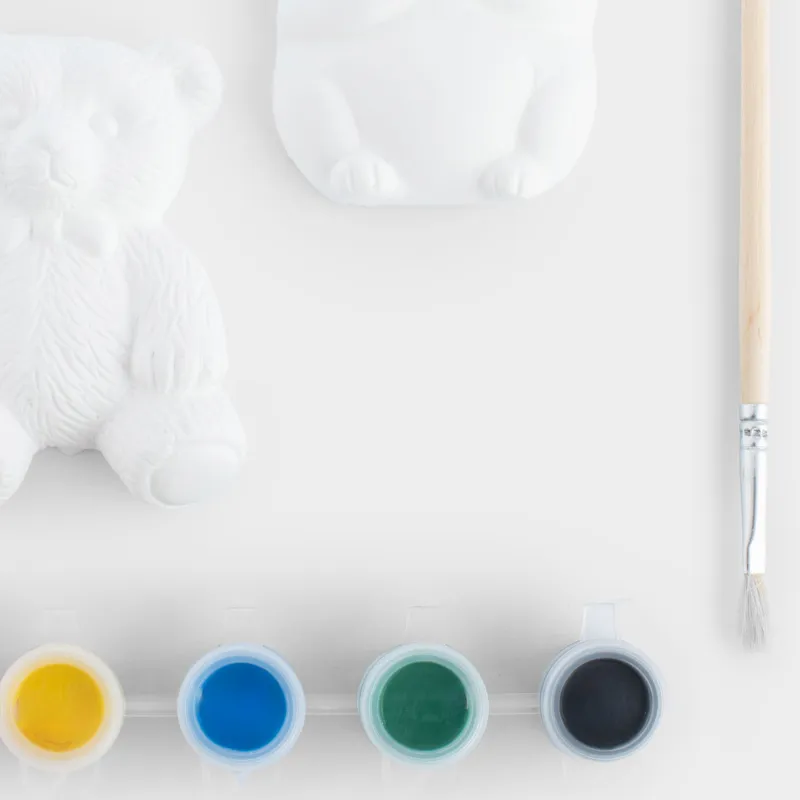 Шығармашылық жиынтығы, 2 зат, гипс, кескіндеме, Аю мен Аламан, Creative, image-3