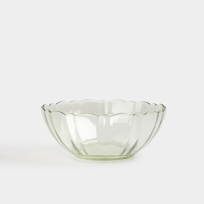 Салатник, 18х8 см, 1 л, стекло, желтый, Nelton color