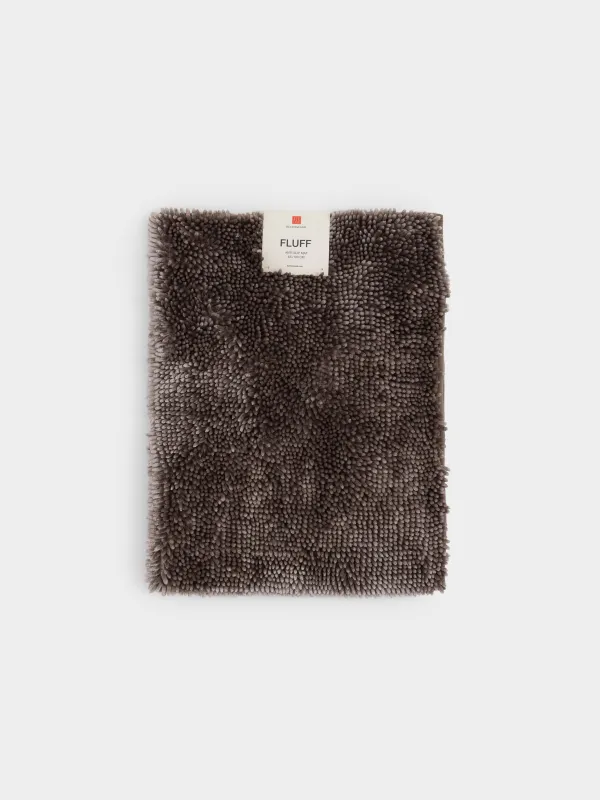 Кілемше, 65х100 см, сырғанауға қарсы, полиэстер, қоңыр, Fluff, image-6