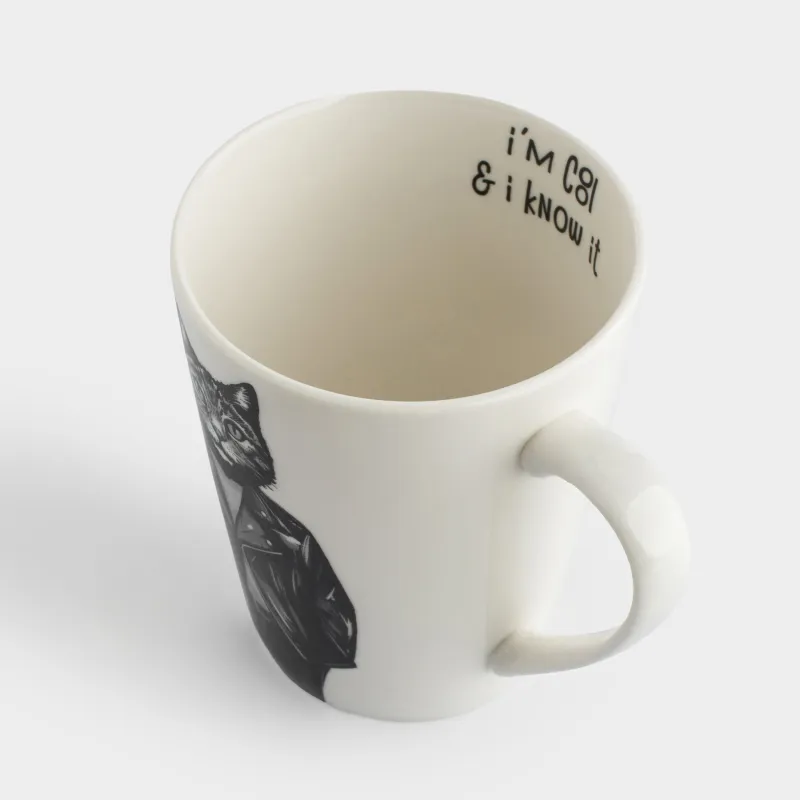 Кружка, 420 мл, Кот в косухе, On style, image-1