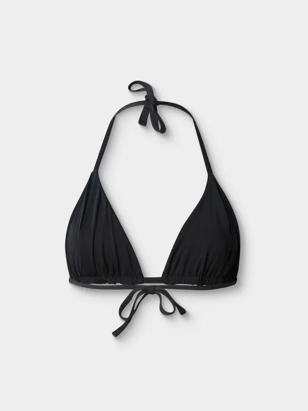 Әйелдерге арналған жүзуге арналған бюстгальтер, өлшемі XS, нейлон/спандекс К, қара, Үшбұрыштар, Stacy, image-1