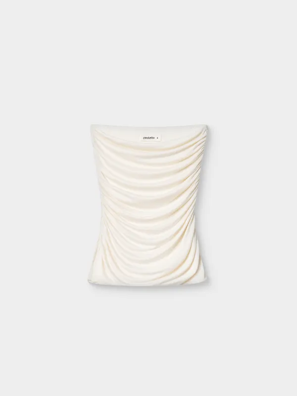 Әйелдерге арналған топ, өлшемі L, вискоза/полиэстер/спандекс, сүт түстес, Nicoletta, image-4