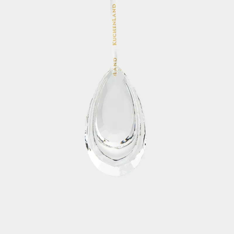 Шырша ойыншығы, 6х7 см, шыны, Тамшы, Ice crystal