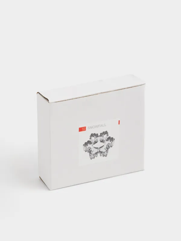 Подсвечник, 11 см, для чайной свечи, стекло, Снежинка, Snowfall, image-6