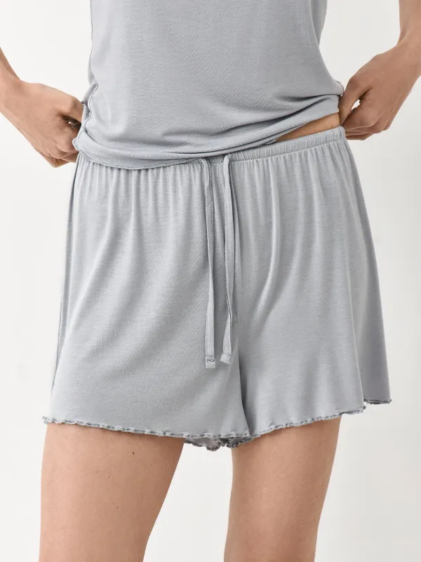 Әйелдер шорттары, үйге арналған, өлшемі S, вискоза/эластан, сұр-көгілдір, Meryl, image-3