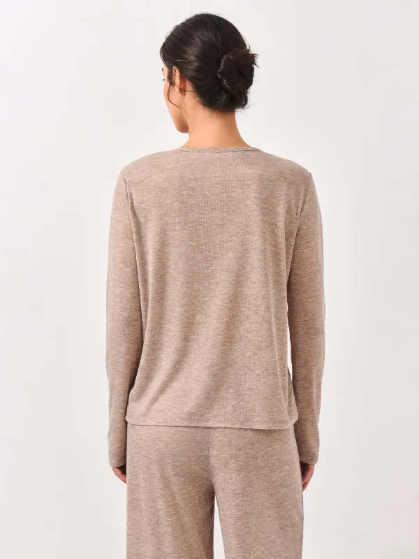 Әйелдер кардиганы, үйге арналған, өлшемі S, полиэстер/вискоза, құмды, Amelie, image-5