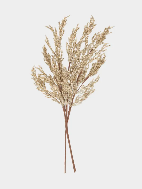 Сәндік бұтақ, 72 см, ПВХ/полиэстер, шампан, Шырша, Conifer champagne, image-0