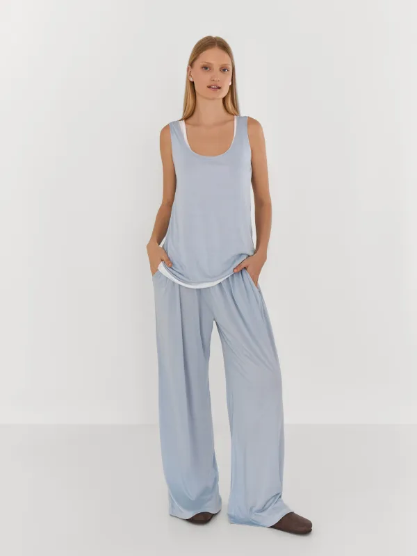 Әйелдер шалбары, үйге арналған, өлшемі S, вискоза/полиэстер, қызғылт, Railia, image-0