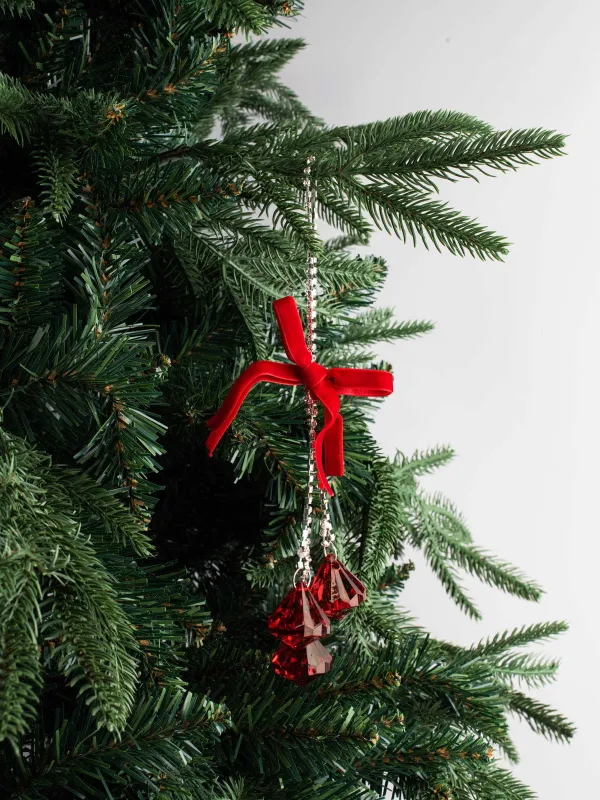 Шырша ойыншығы, 3 см, акрил, қызыл, Кристалдар, Ice crystal, image-3