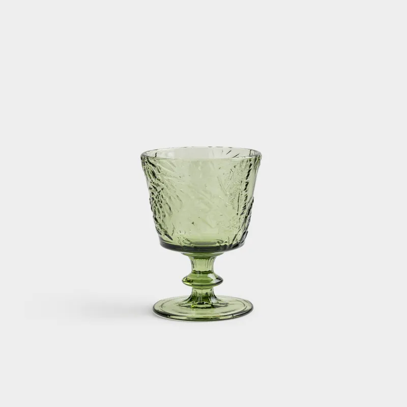 Шарап бокалы, 310 мл, шыны Р, жасыл, Tropical leaves, Tropical leaves, image-1