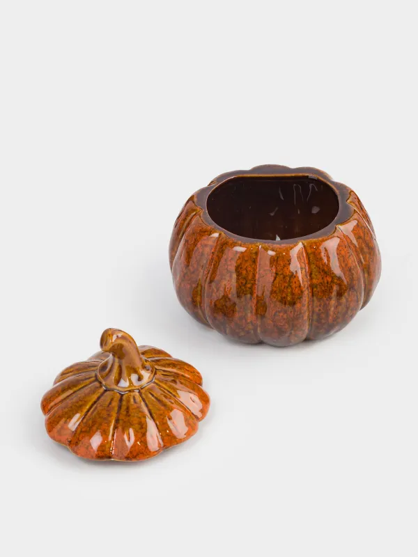 Сақтау ыдысы, 16х15 см, мл, фарфор Р, қызғылт сары-қоңыр, Асқабақ, Forest symphony, image-1